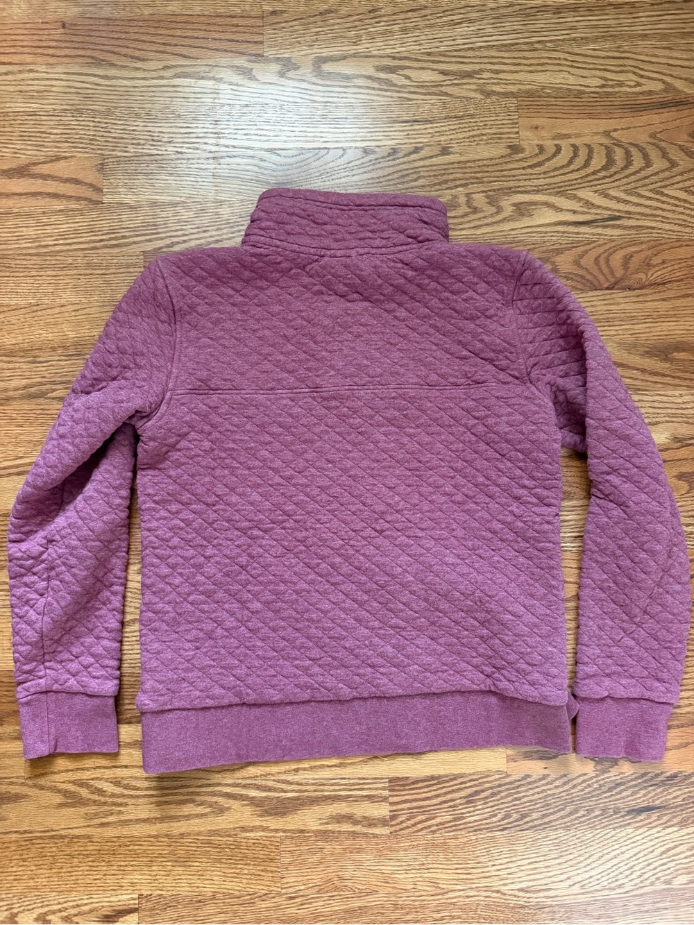 Patagonia Organic cotton Quilted Snap Pullover - Mauve Plum small - Picture 5 of 6